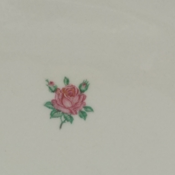 Vintage Homer Laughlin Rambler Rose Oval Tray | 1930s Eggshell Georgian - Picture 5 of 10